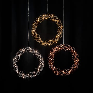 Curly krans med LED-ljus 30 cm - brass - Star Trading | 스타트레이딩