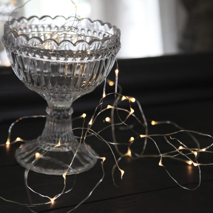 Dew Drop light strand LED with battery - 4 m, silver wire - Star Trading | 스타트레이딩