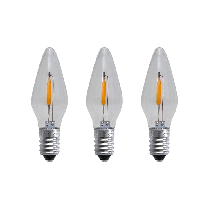 스페어 E10 LED 필라멘트 소프트 글로우 3개 세트, 0.5W 1900K non-dimmable Star Trading | 스타트레이딩