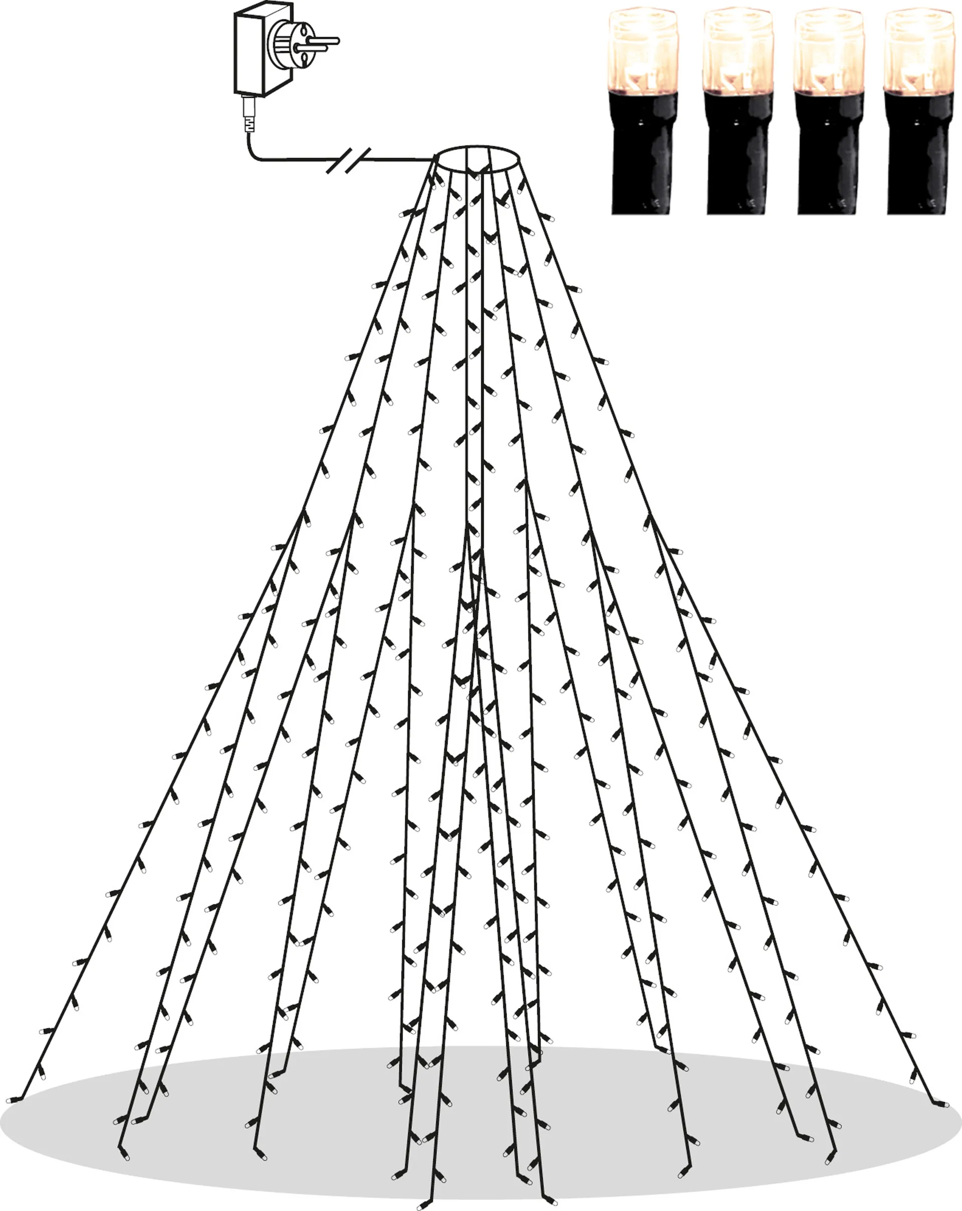 크리스피 스트링 라이트 아이스 화이트, Green Star Trading | 스타트레이딩