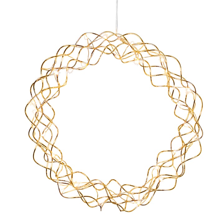 컬리 krans med LED-ljus 30 cm, brass Star Trading | 스타트레이딩