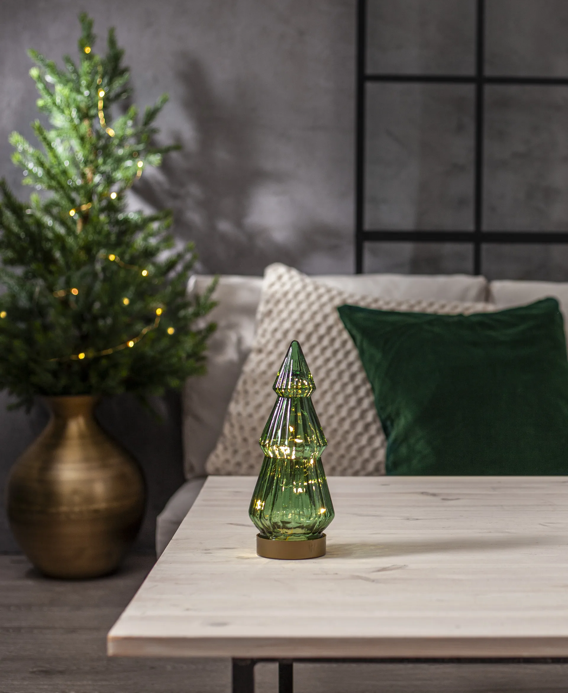 베르데 글라스 데코레이션 LED 24 cm, Green Star Trading | 스타트레이딩