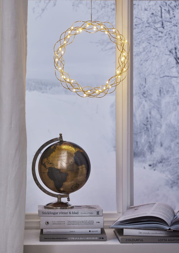 컬리 LED 조명 리스 30 cm, Brass Star Trading | 스타트레이딩