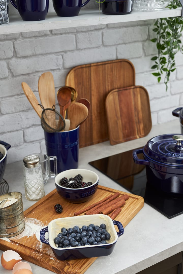 직사각 오��븐 베이킹접시 14x11 cm, blue STAUB | 스타우브
