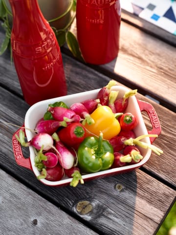 직사각 오븐 베이킹접시 14x11 cm - red - STAUB | 스타우브