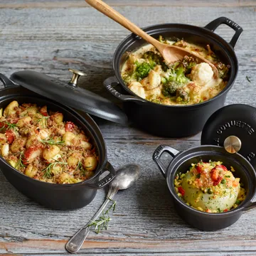 빈티지 라 꼬꼬떼 캐서롤 오벌 디쉬 1.7 L - Black - STAUB | 스타우브