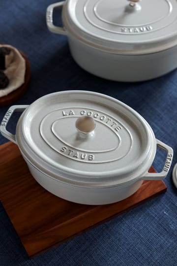 꼬꼬떼 화이트 트러플 오벌 - 23cm (2.35L) - STAUB | 스타우브
