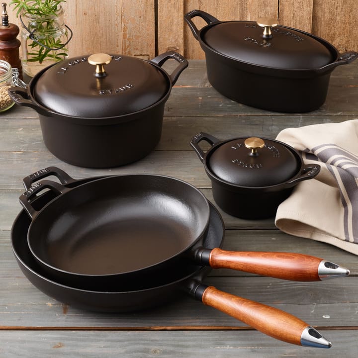 빈티지 우드 프라이팬 Ø24 cm, Black STAUB | 스타우브