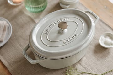 꼬꼬떼 화이트 트러플 오벌 - 29cm (4.2L) - STAUB | 스타우브