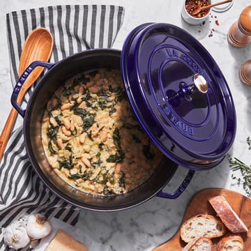 꼬꼬떼 원형 냄비, 3겹 에나멜 3.8 l - dark blue, 24cm - STAUB | 스타우브