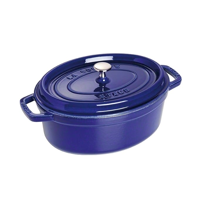 꼬꼬떼 오벌 냄비, 3겹 에나멜 4.2 l - dark blue, 29cm - STAUB | 스타우브