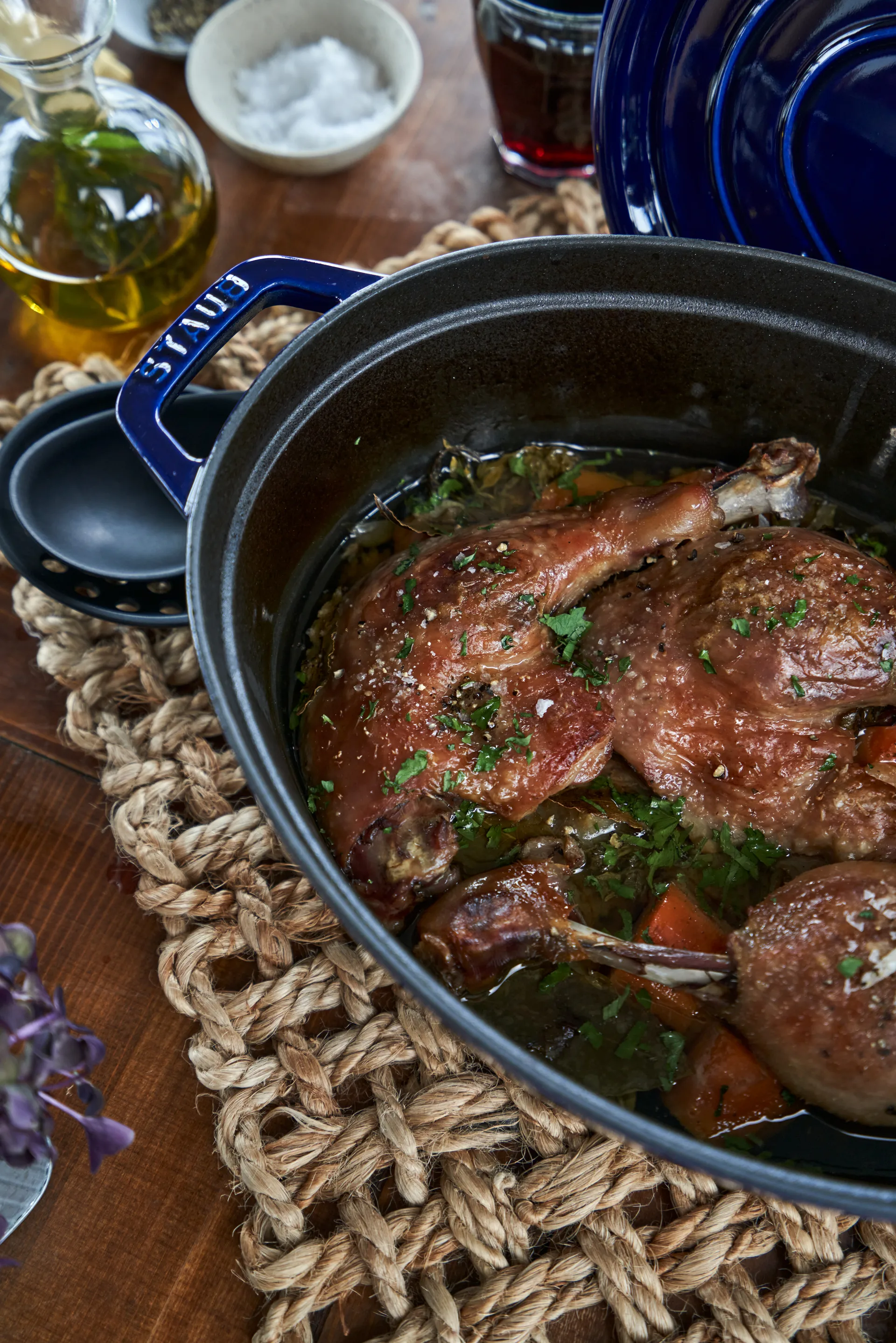 꼬꼬떼 오벌 냄비, 3겹 에나멜 4.2 l, dark blue, 29cm STAUB | 스타우브