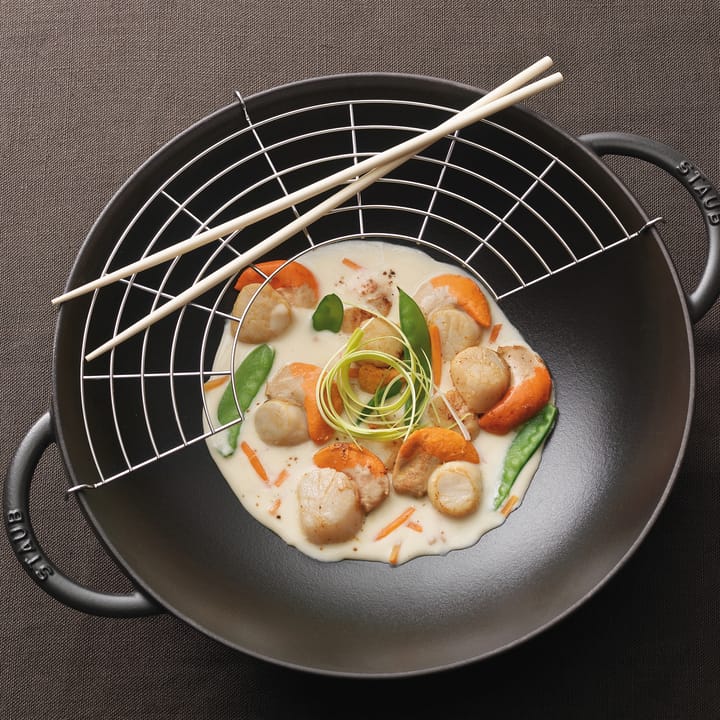 웍과 전용 유리 뚜껑 세트 Ø37 cm 5.7 L, Black STAUB | 스타우브