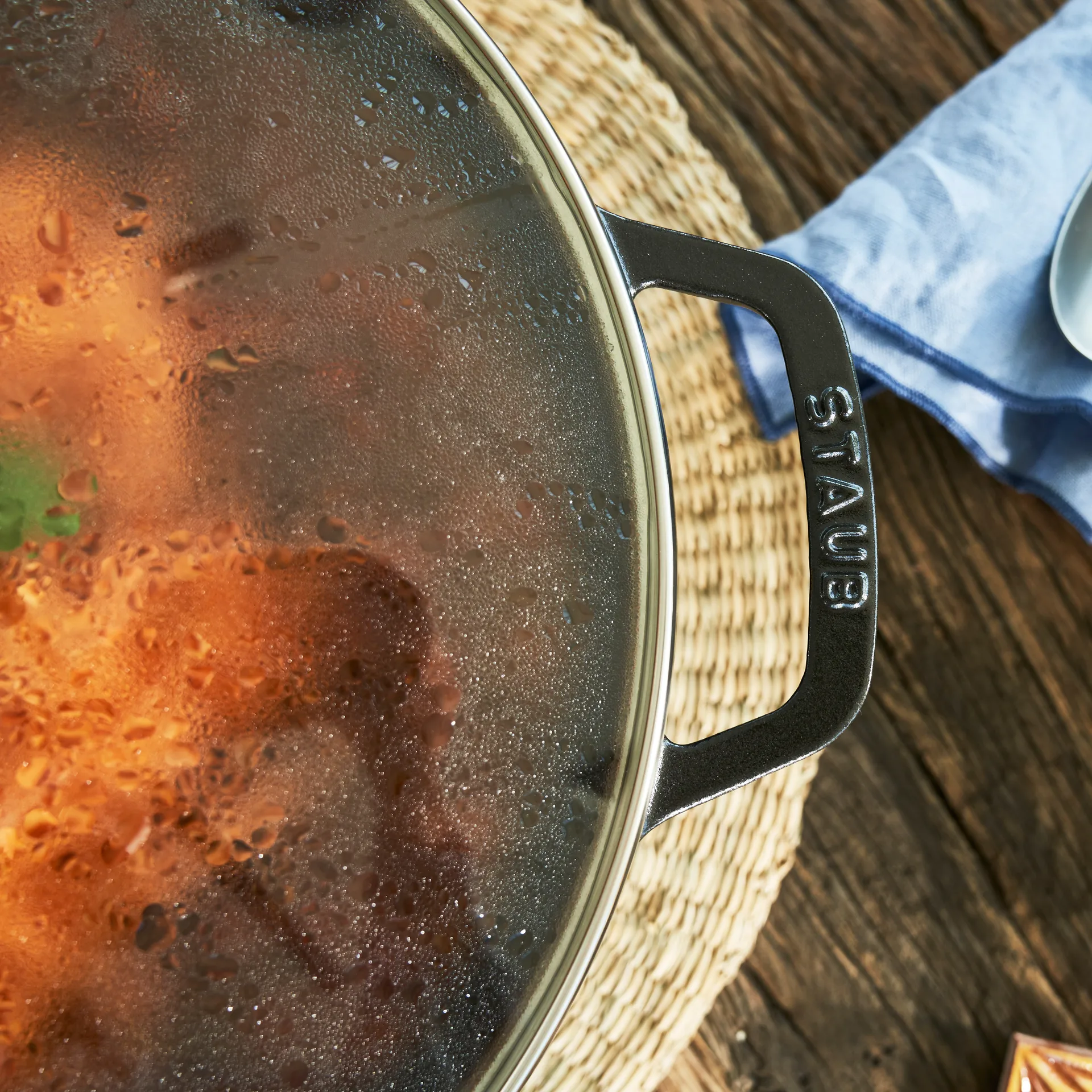 웍과 전용 유리 뚜껑 세트 Ø37 cm 5.7 L, Black STAUB | 스타우브