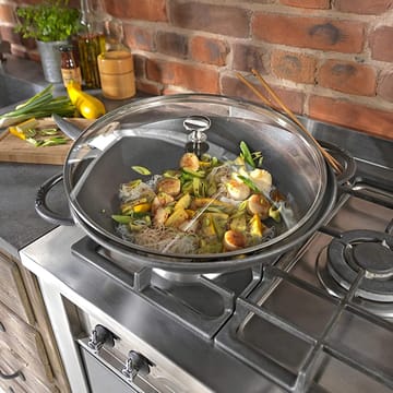 웍과 전용 유리 뚜껑 세트 Ø37 cm 5.7 L - grey - STAUB | 스타우브