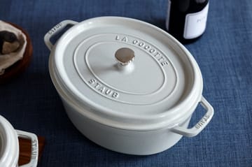 꼬꼬떼 화이트 트러플 오벌 - 37cm (8L) - STAUB | 스타우브