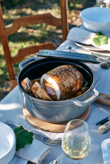 꼬꼬떼 원형 냄비 3.8 l - gray 24cm - STAUB | 스타우브