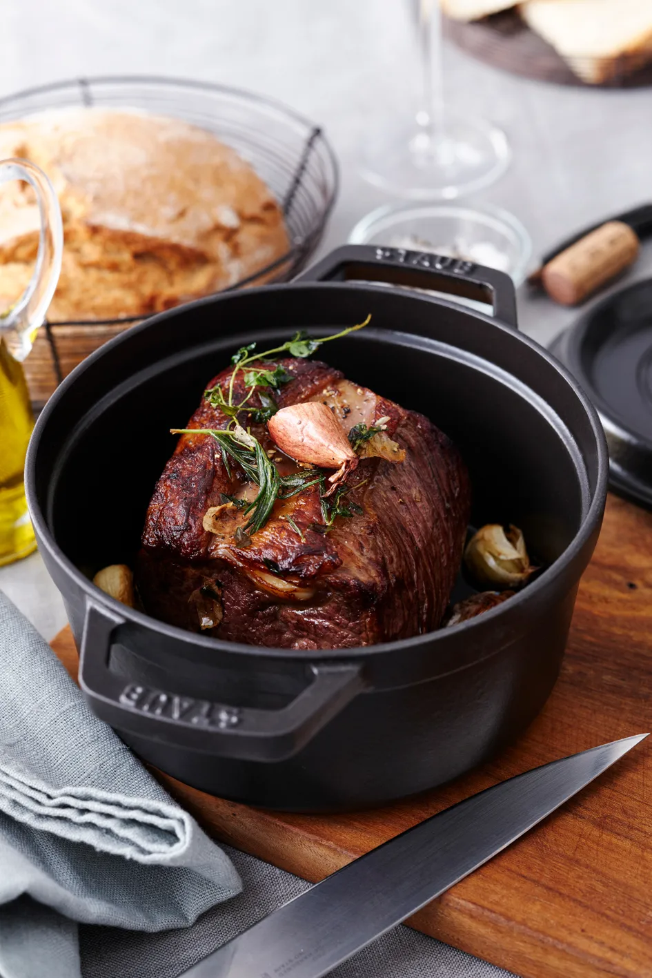 꼬꼬떼 원형 냄비 5.2 l, black, 26cm STAUB | 스타우브