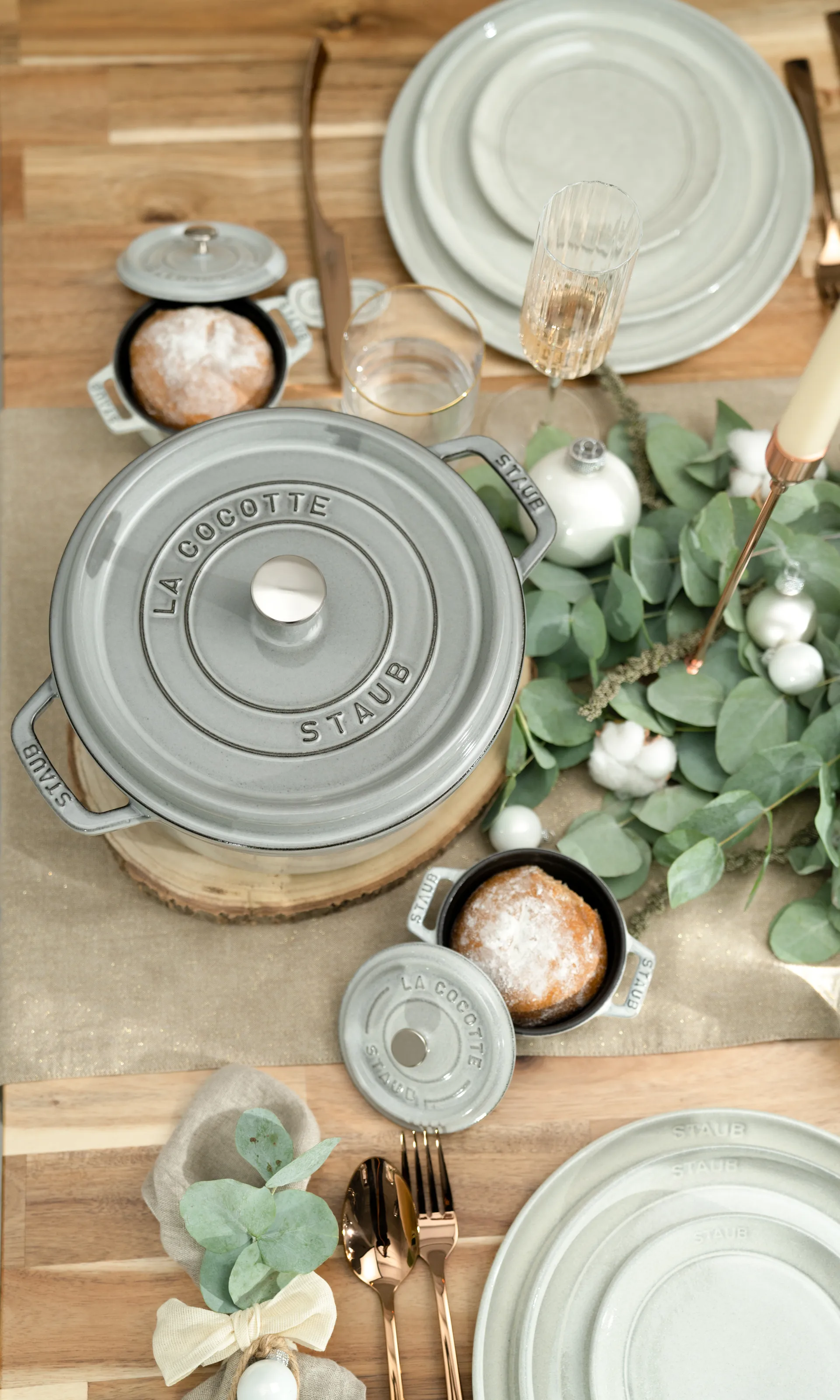 꼬꼬떼 원형 냄비 5.2 l, gray, 26cm STAUB | 스타우브