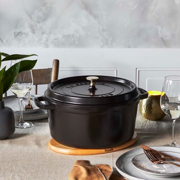 꼬꼬떼 원형 냄비 6.7 l - black, 28cm - STAUB | 스타우브