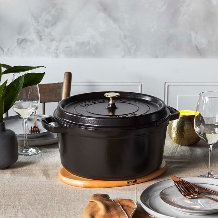꼬꼬떼 원�형 냄비 6.7 l, black, 28cm STAUB | 스타우브