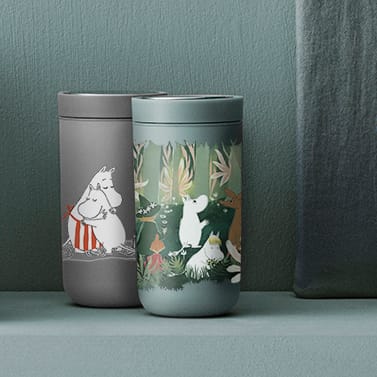 투 고 클릭 무민 머그 0.2 L, Soft light grey Stelton | 스텔톤