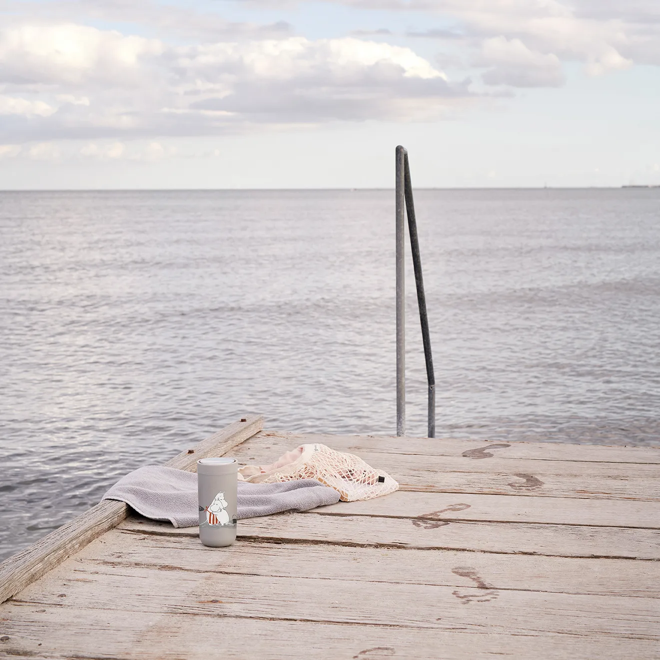 투 고 클릭 무민 머그 0.2 L, Soft light grey Stelton | 스텔톤