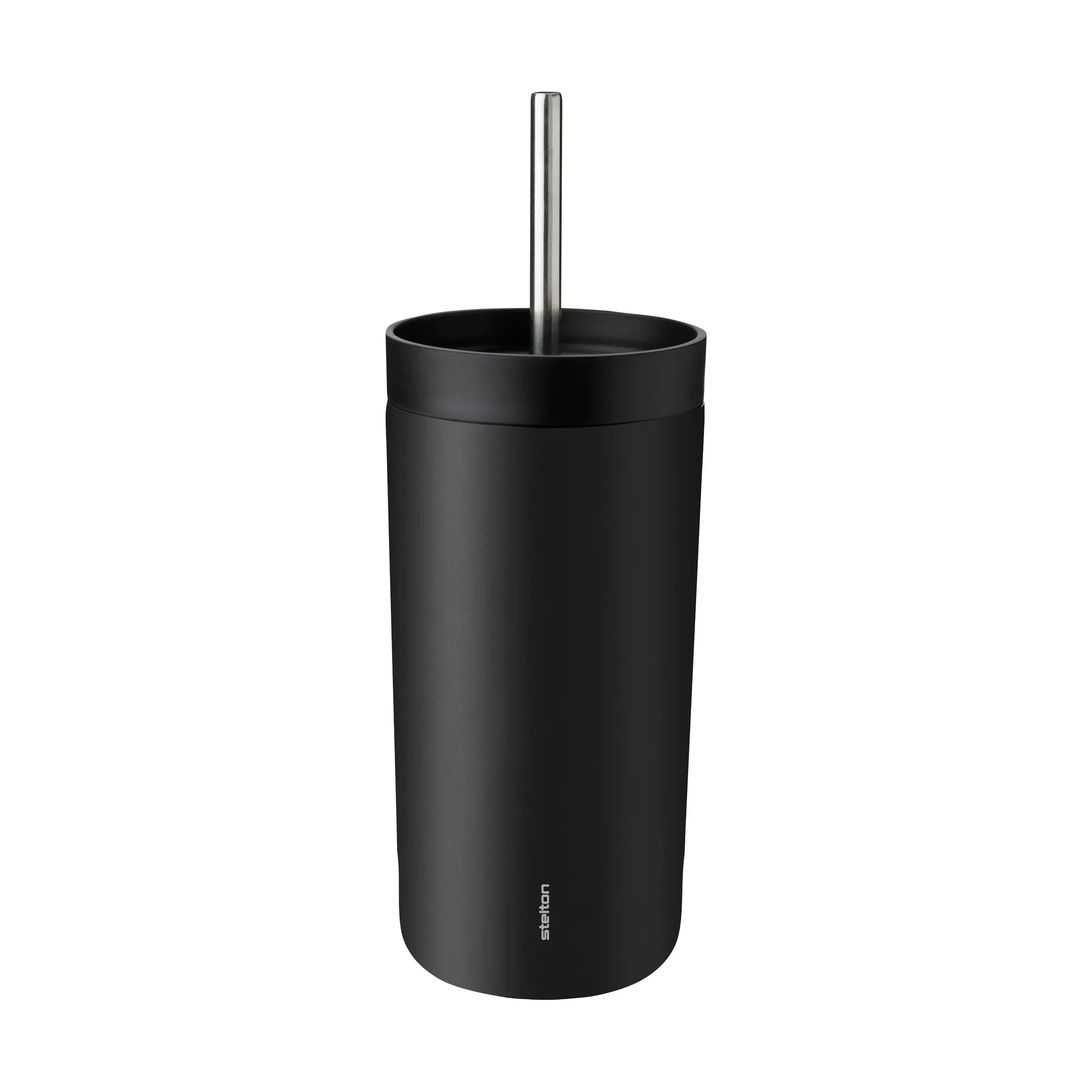 투 고 십 보온 머그 빨대 포함 0.4 L, Soft black Stelton | 스텔톤
