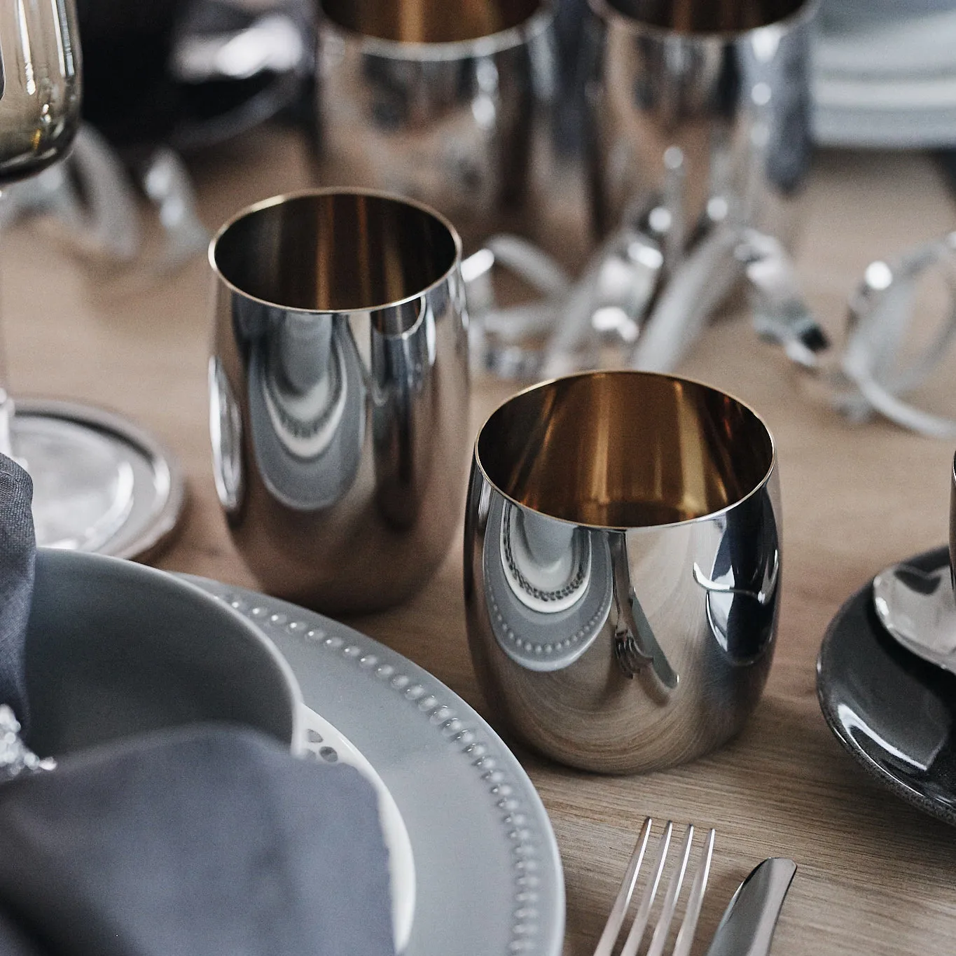 포스터 유리컵 20 cl, stainless steel Stelton | 스텔톤