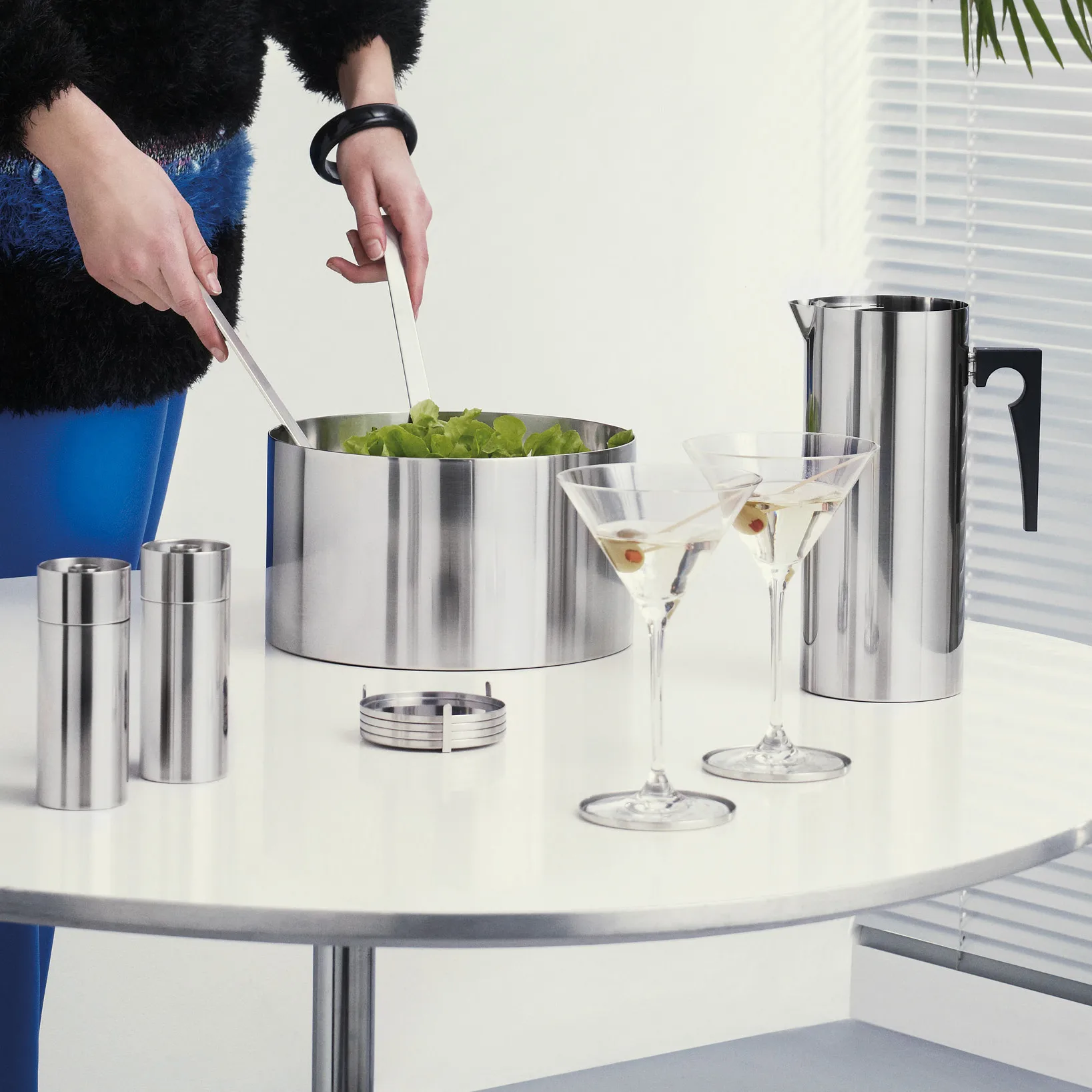 AJ 실린더 라인 솔트 그라인더, Stainless steel Stelton | 스텔톤