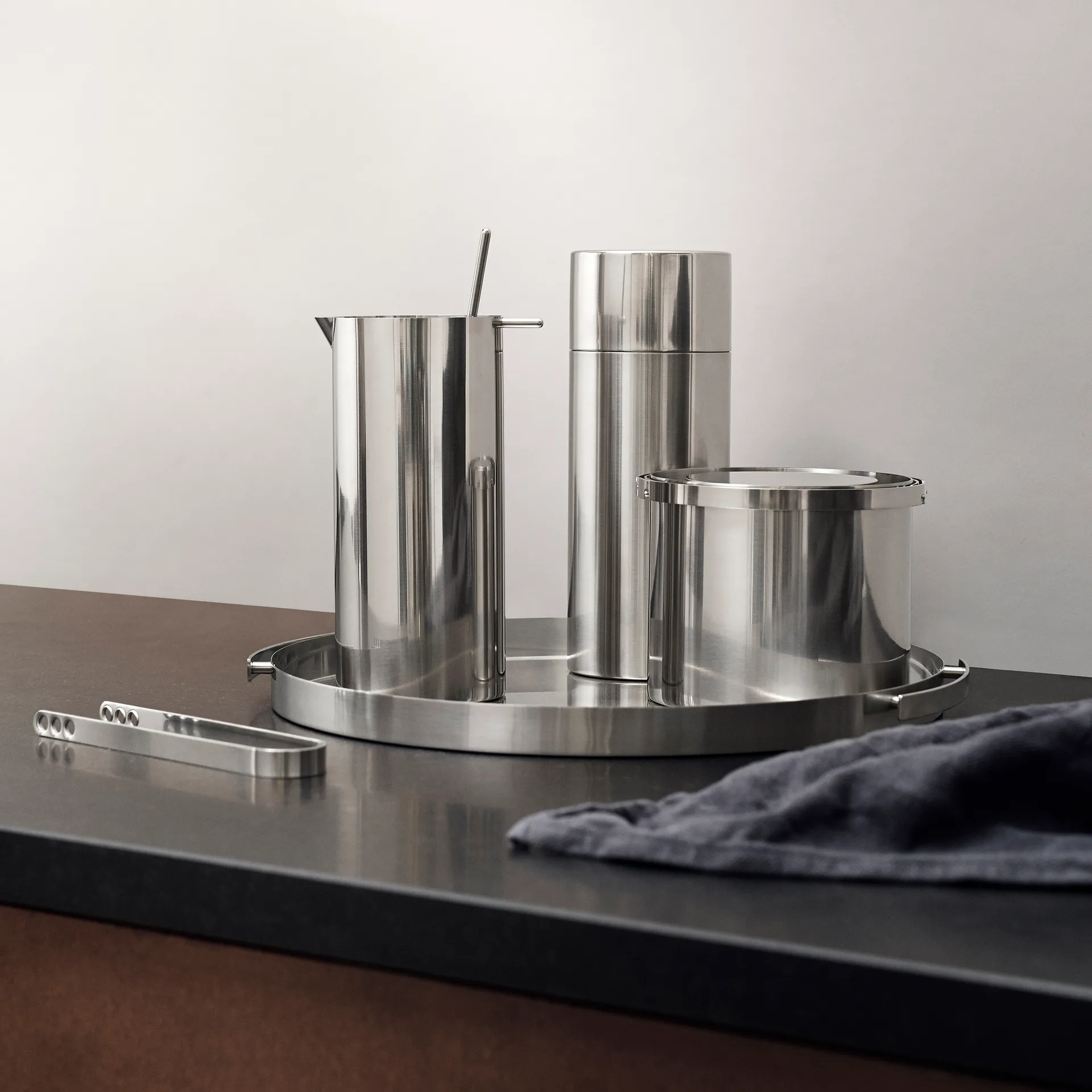 AJ 실린더 라인 아이스 집게, Stainless steel Stelton | 스텔톤