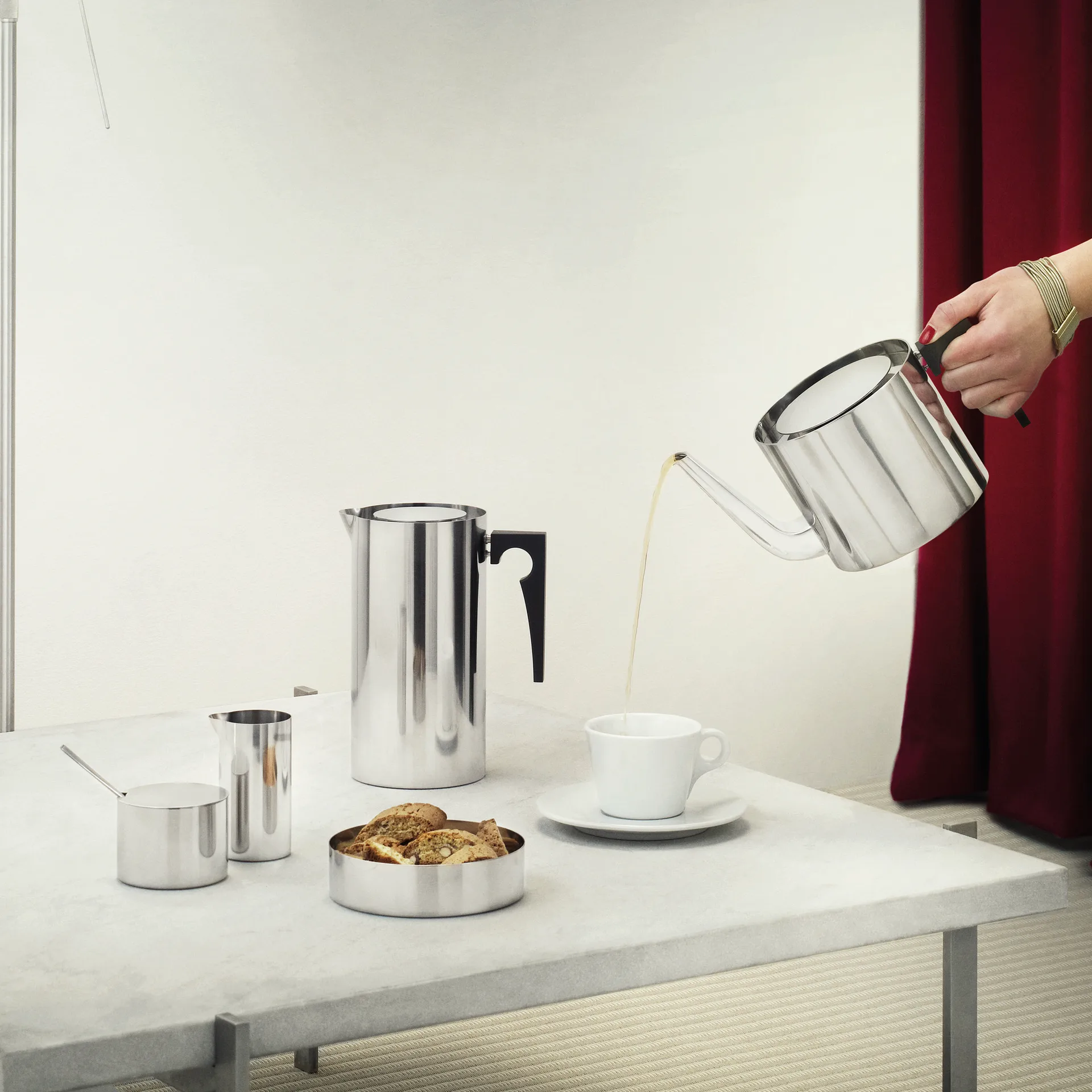 AJ 실린더 라인 슈가 보울, Stainless steel Stelton | 스텔톤