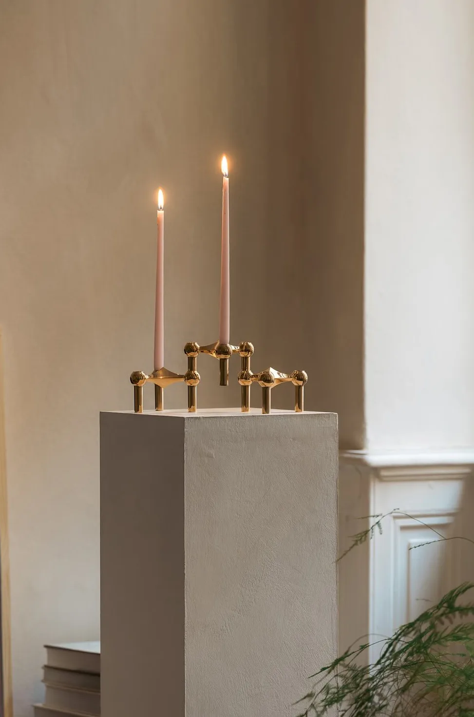 스토프 나겔 캔들 스틱 3개 세트, brass Stoff | 스토프