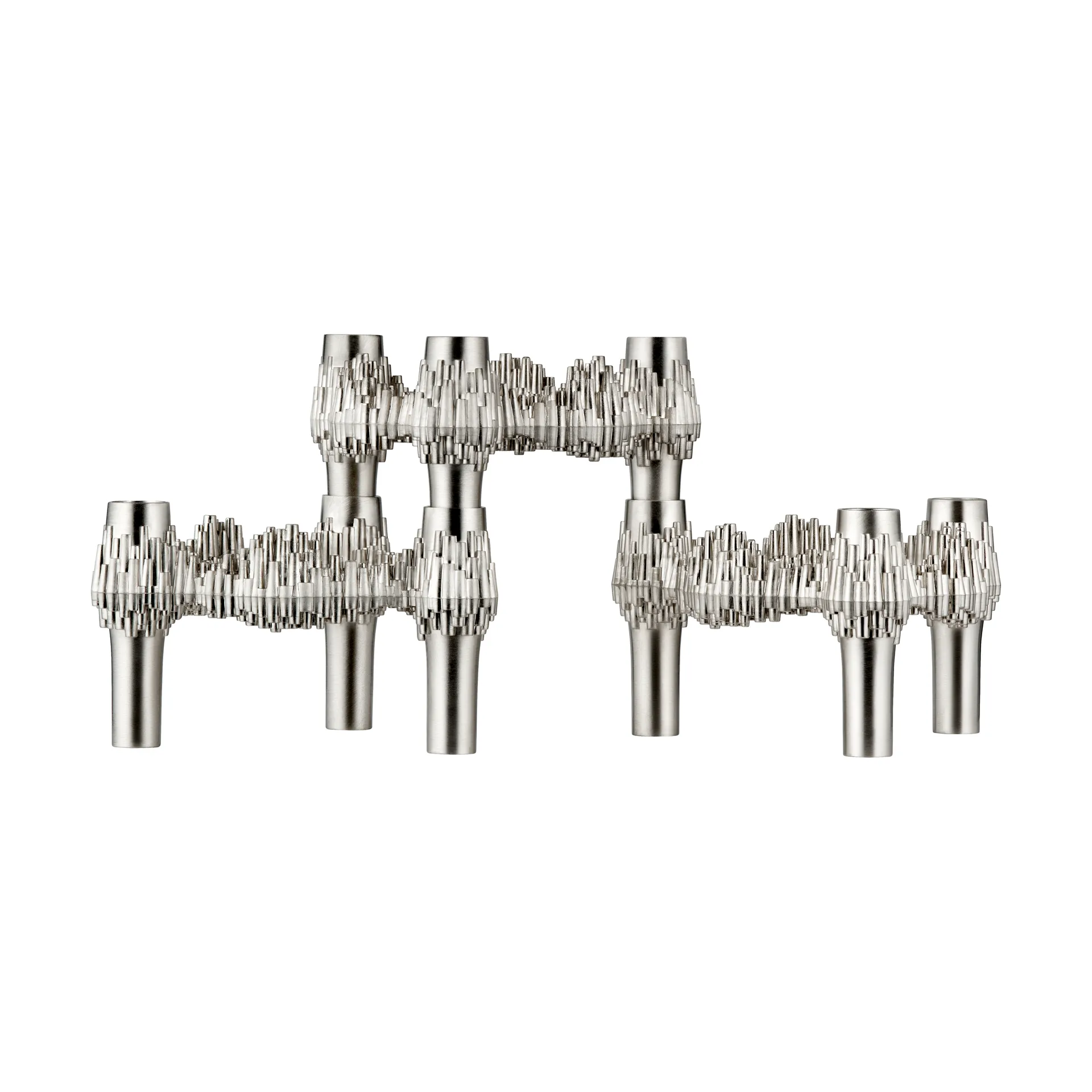 스토프 퀴스트 캔들스틱 3개 세트, Brushed chrome Stoff | 스토프