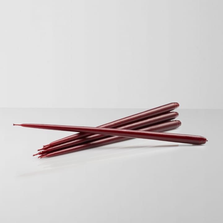 스토프 에스터 앤 에릭 테이퍼드 캔들 6개 세트, Burgundy red Stoff | 스토프