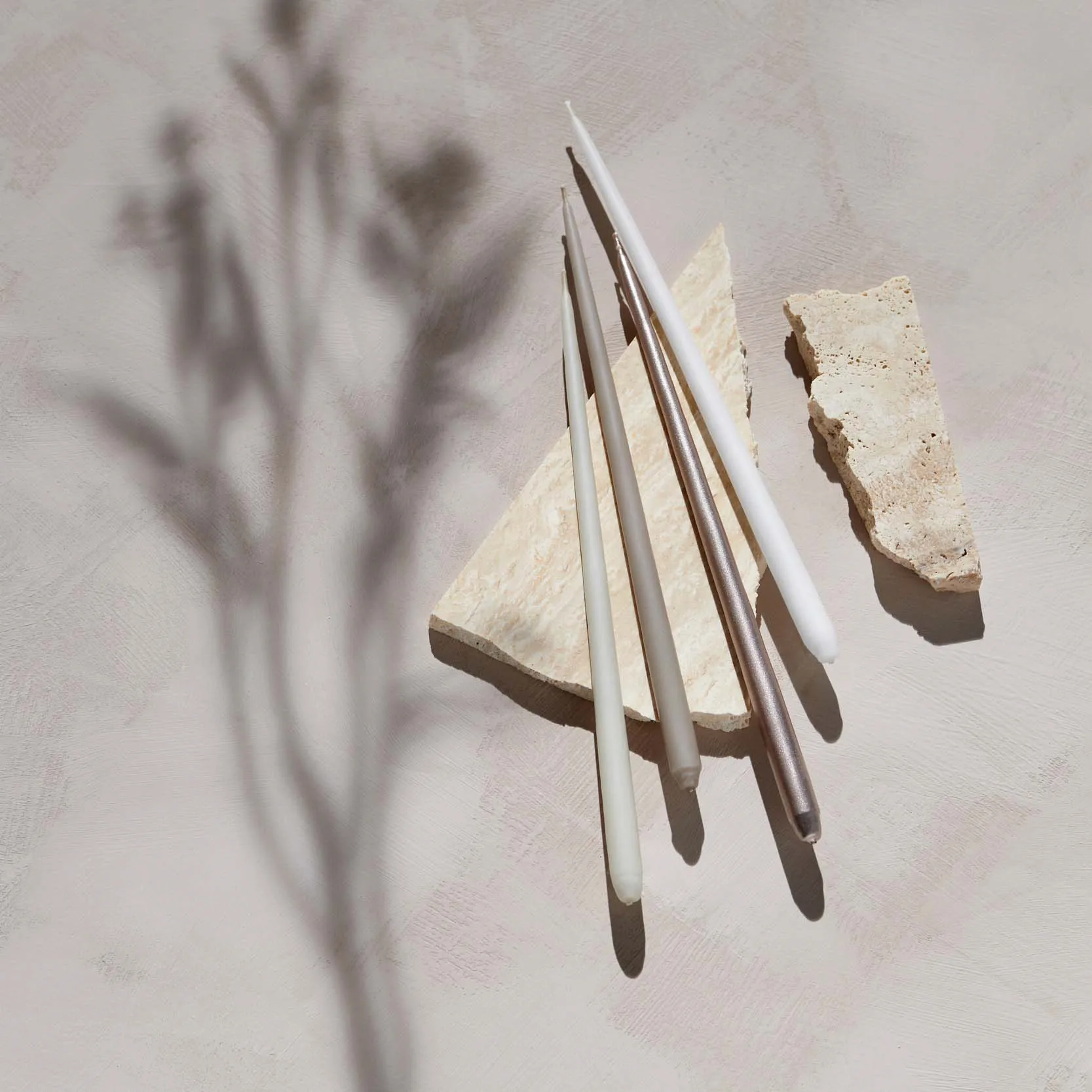 스토프 에스터 앤 에릭 테이퍼드 캔들 6개 세트, Champagne Stoff | 스토프