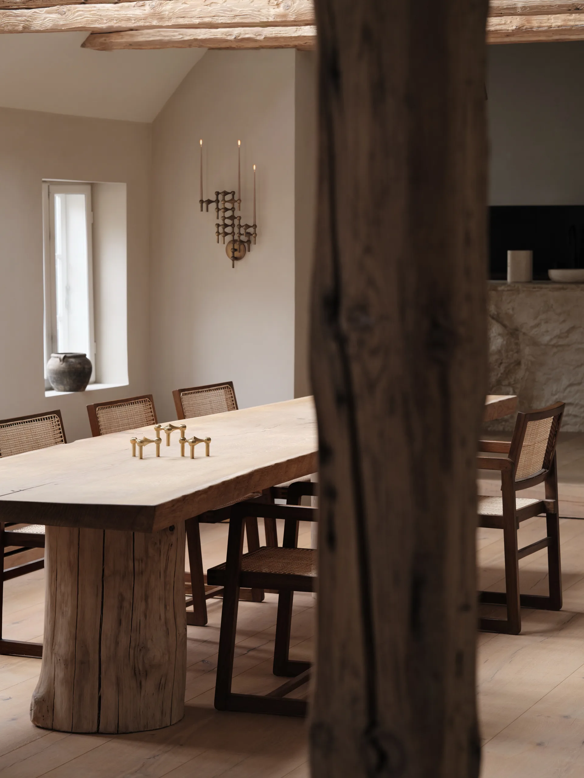 나겔 캔들 홀더, Brushed brass Stoff | 스토프