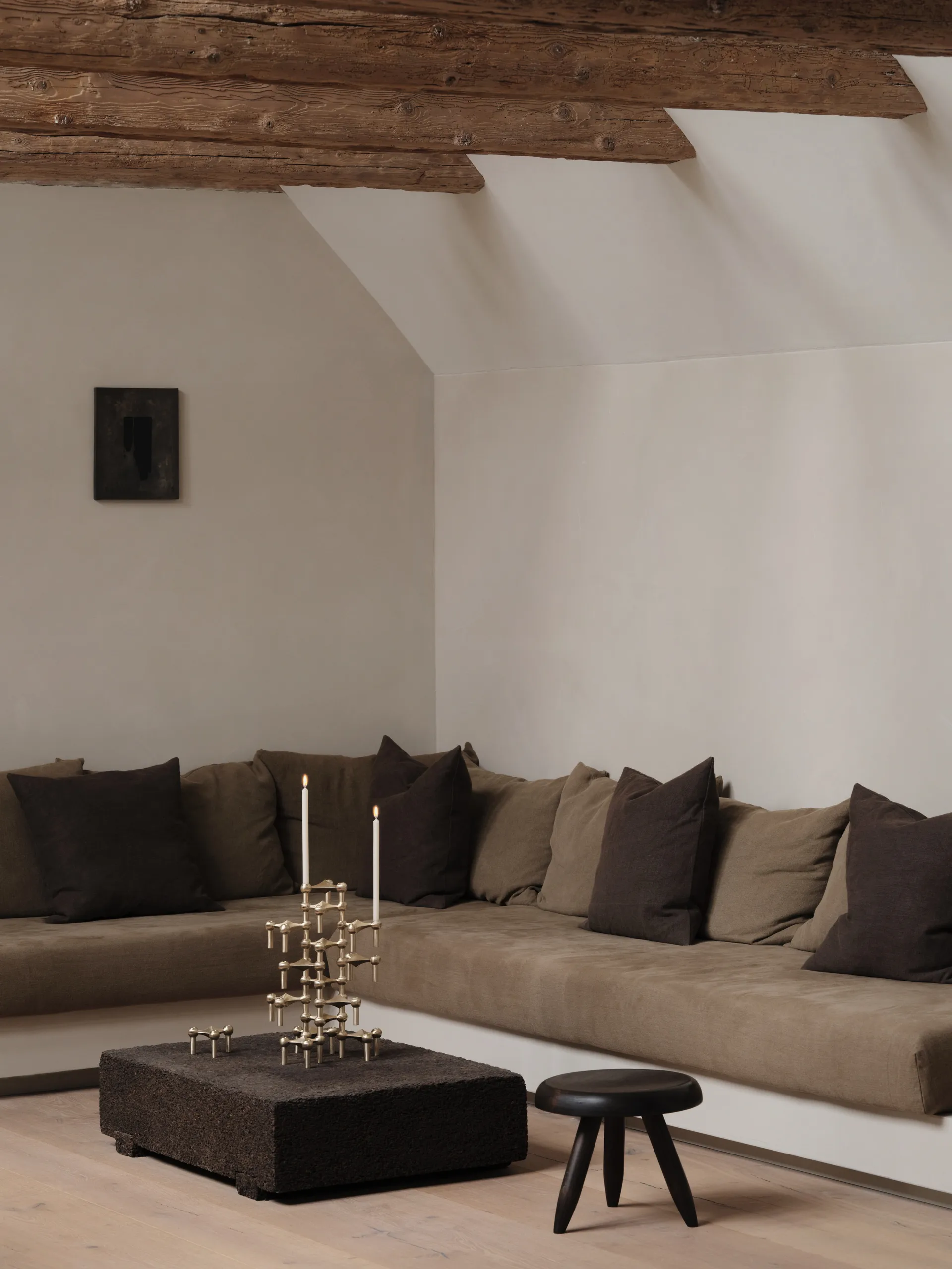 나겔 캔들 홀더, Brushed brass Stoff | 스토프