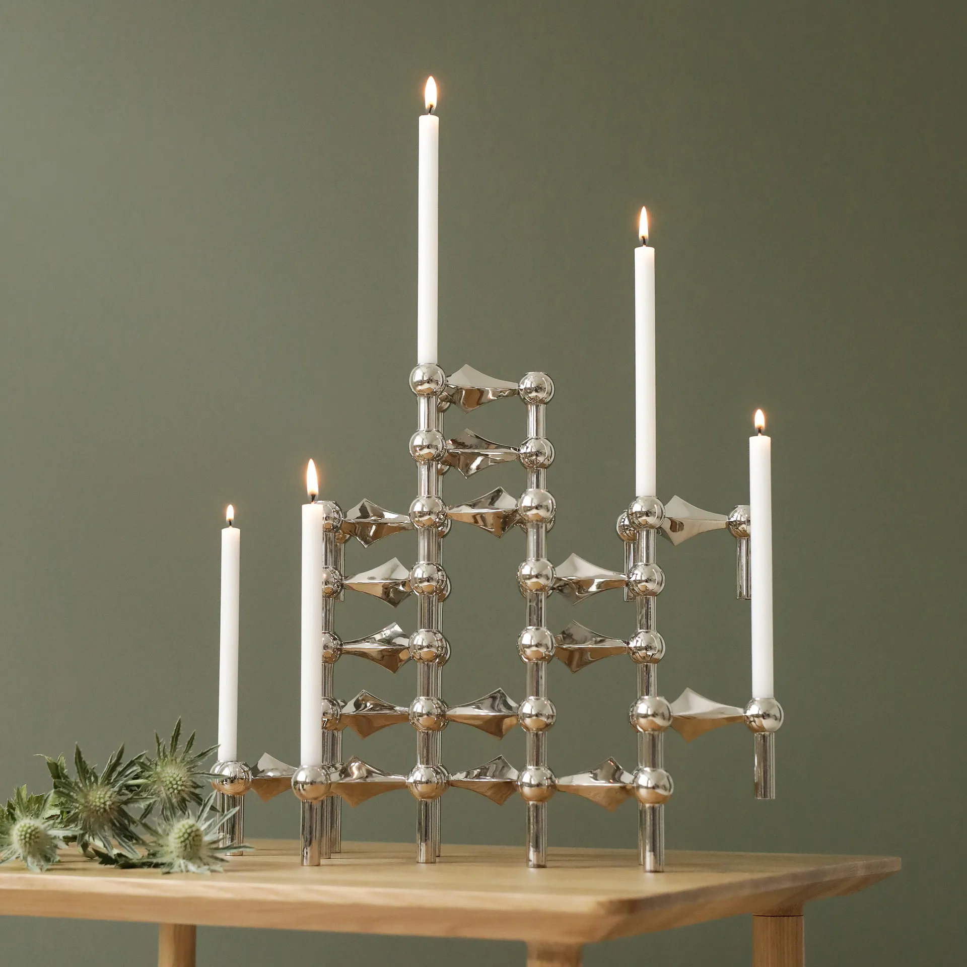 나겔 캔들 홀더, chrome Stoff | 스토프