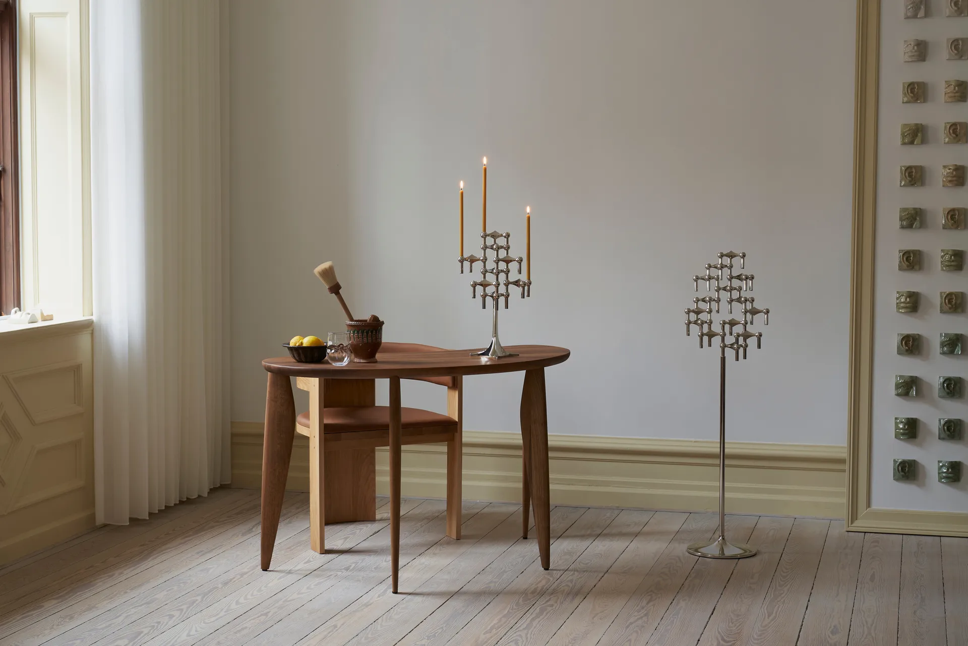 스토프 나겔 캔들홀더 스탠드, Chrome Stoff | 스토프