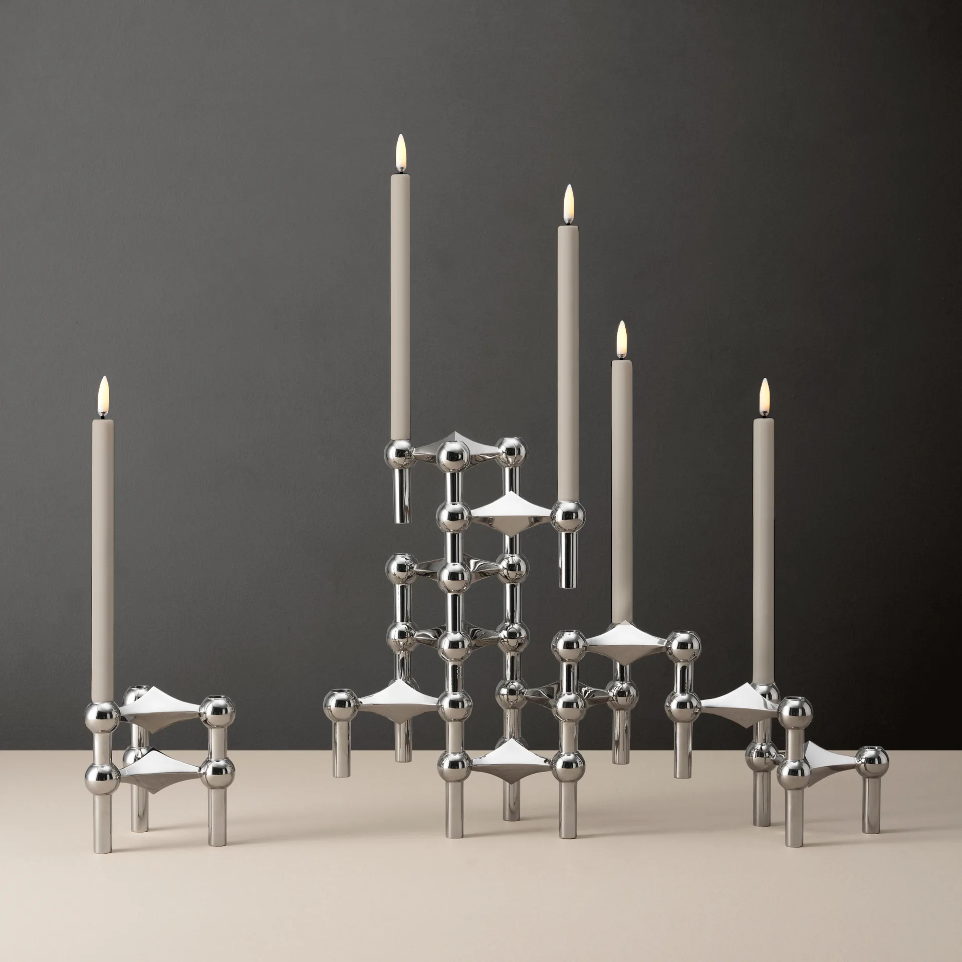 스토프 우유니 Lighing 양초형 LED 조명, 2개 세트, Sand Stoff | 스토프