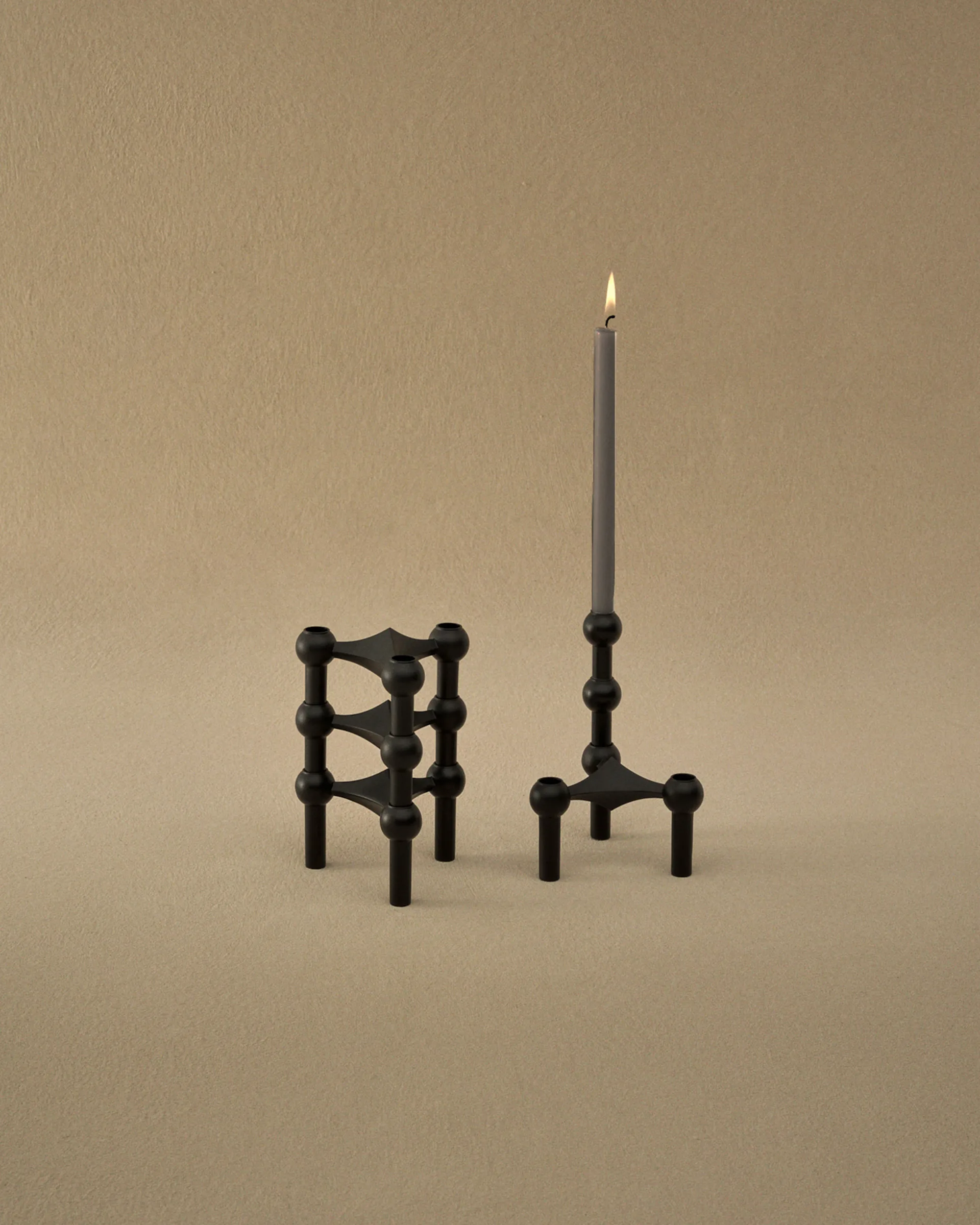 나겔 캔들 12개 세트, Anthracite STOFF Nagel