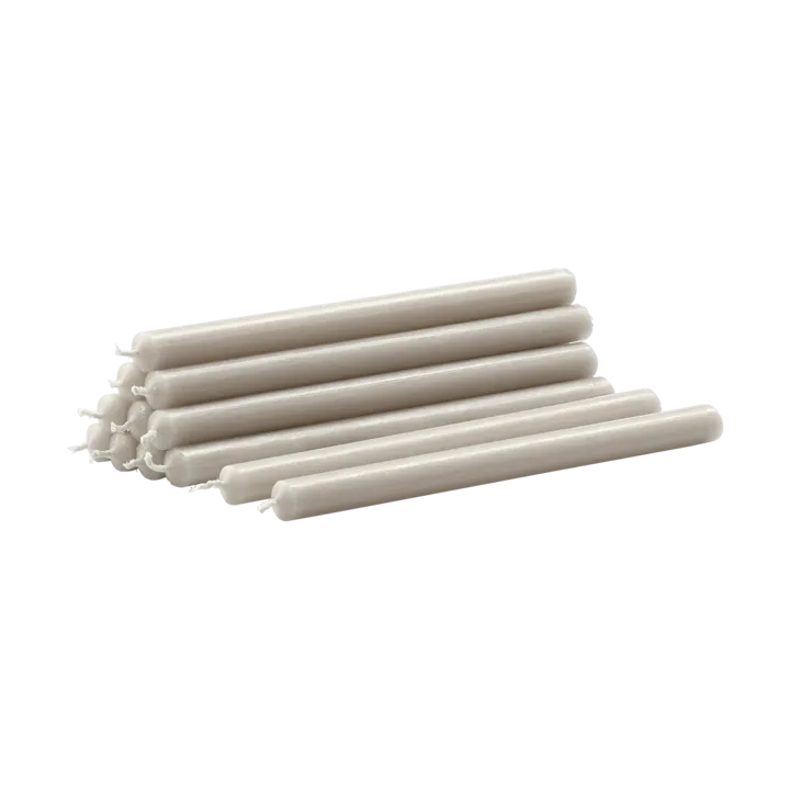 나겔 캔들 12개 세트 - Linen grey - STOFF Nagel