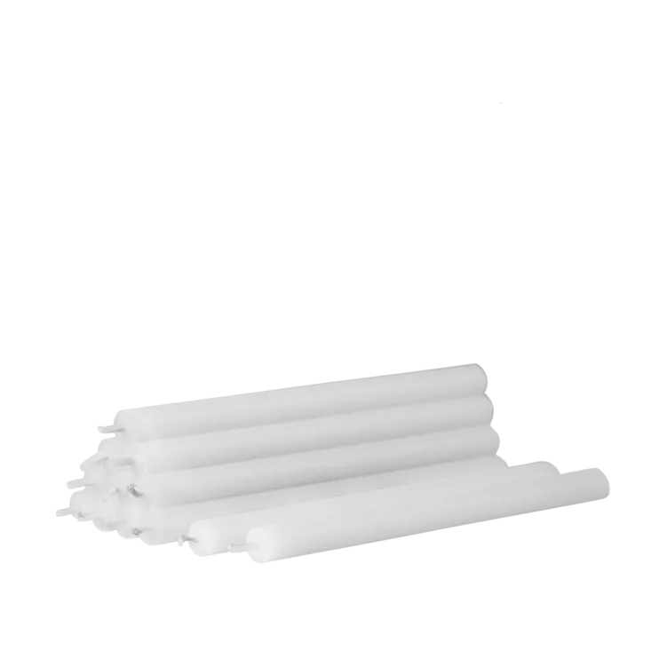 나겔 캔들 12개 세트, white STOFF Nagel