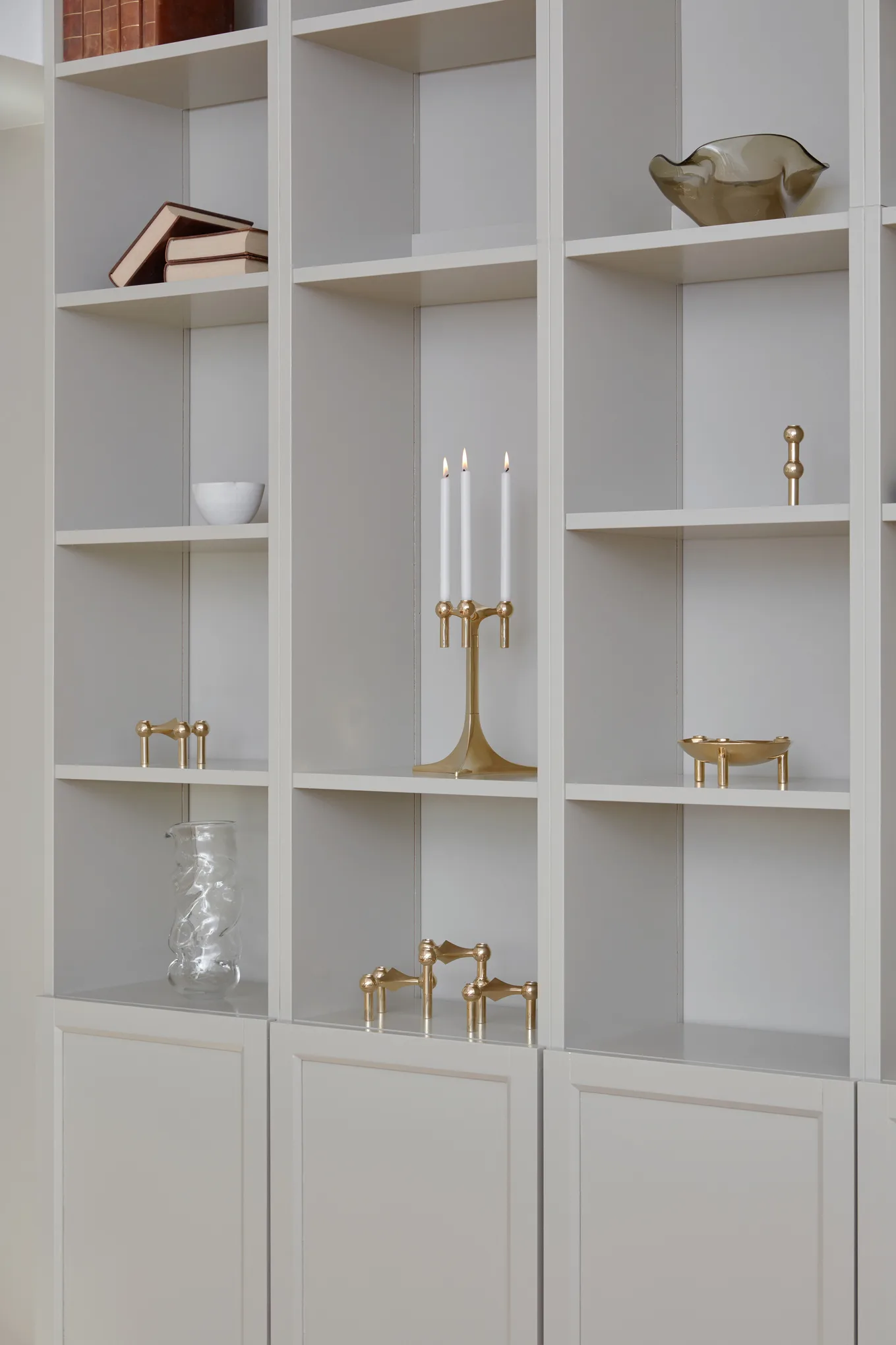 나겔 캔들 12개 세트, white STOFF Nagel