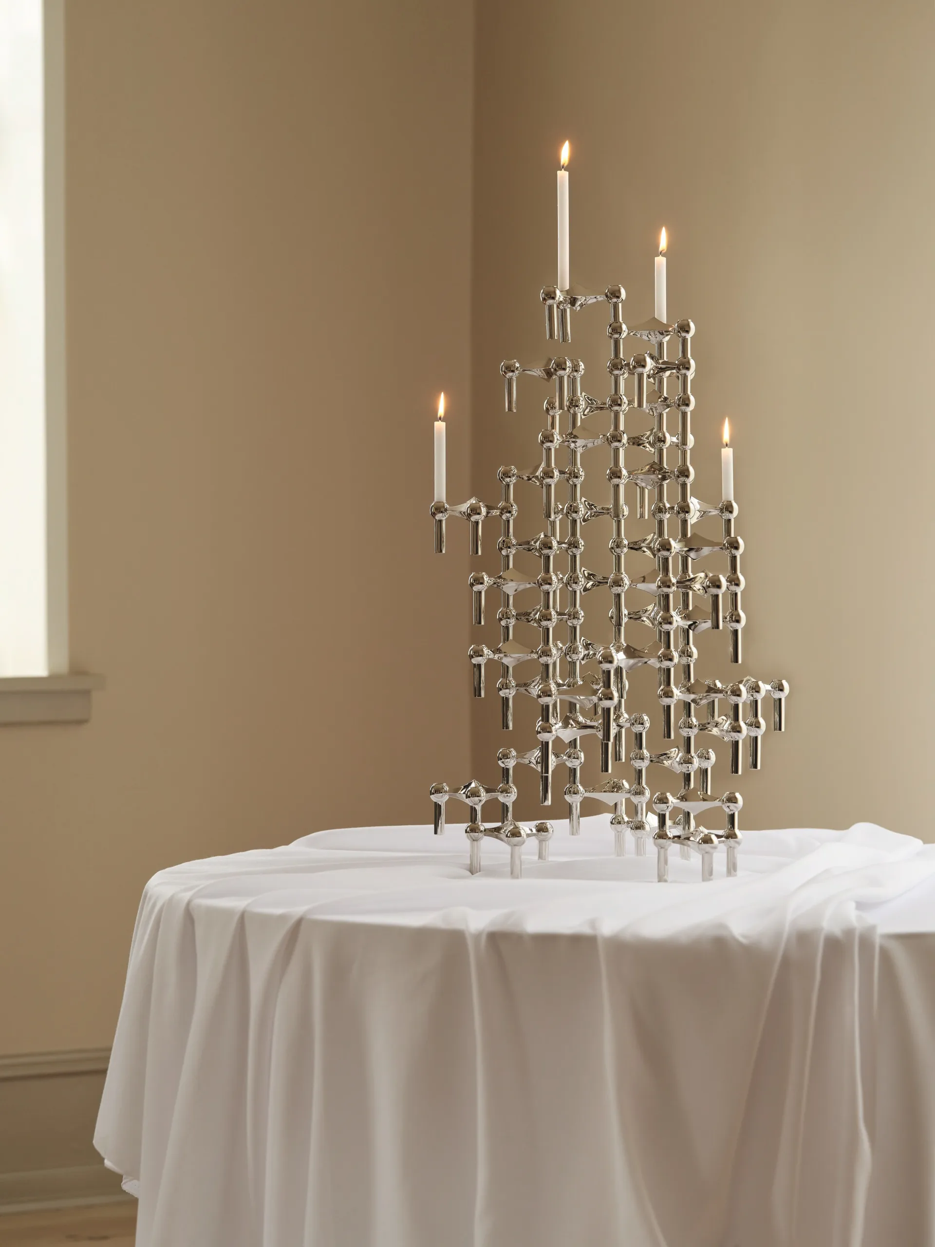 나겔 캔들 12개 세트, white STOFF Nagel