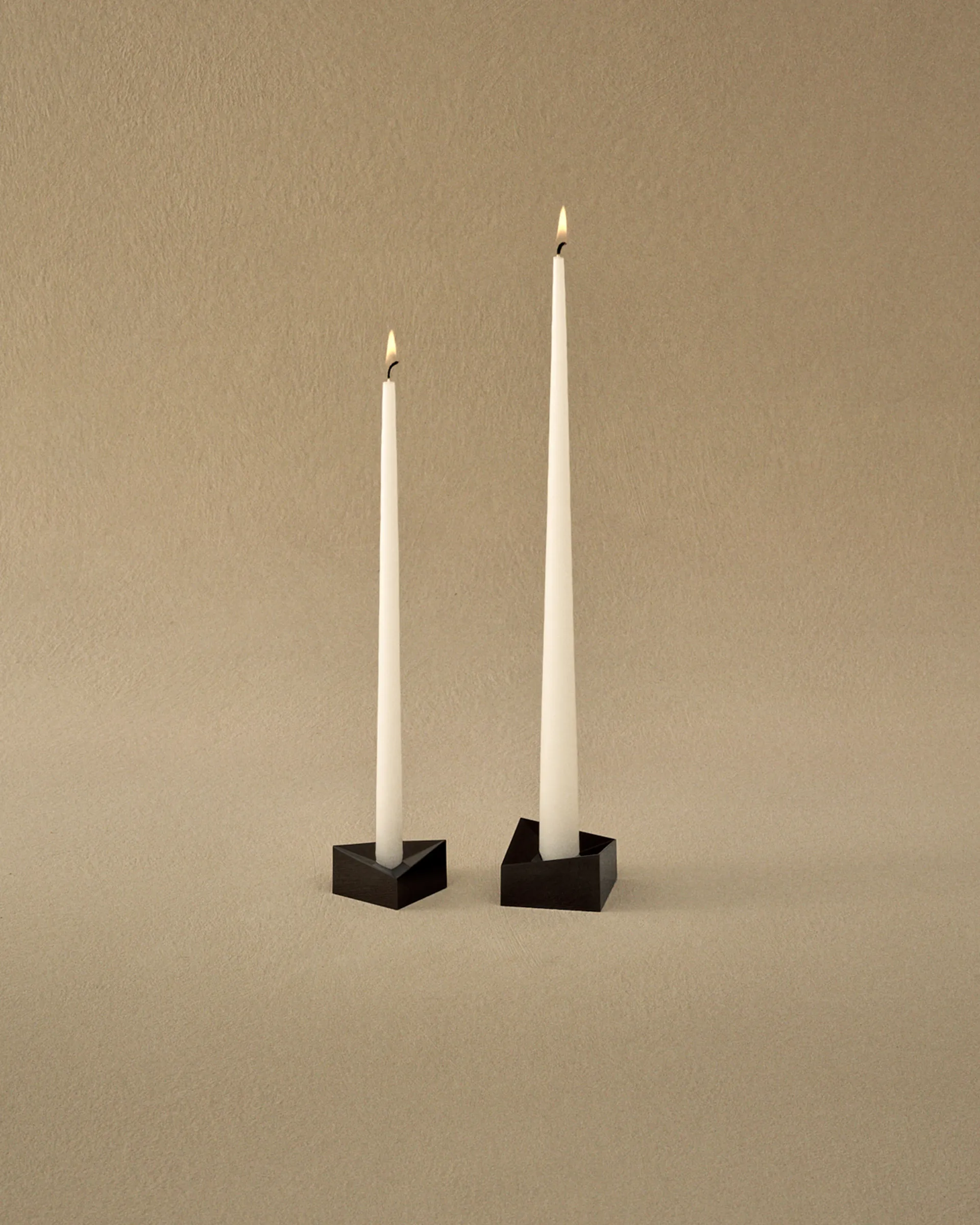 스토프 나겔 리플렉트 캔들 홀더 스몰 2.7 cm, Black chrome STOFF Nagel