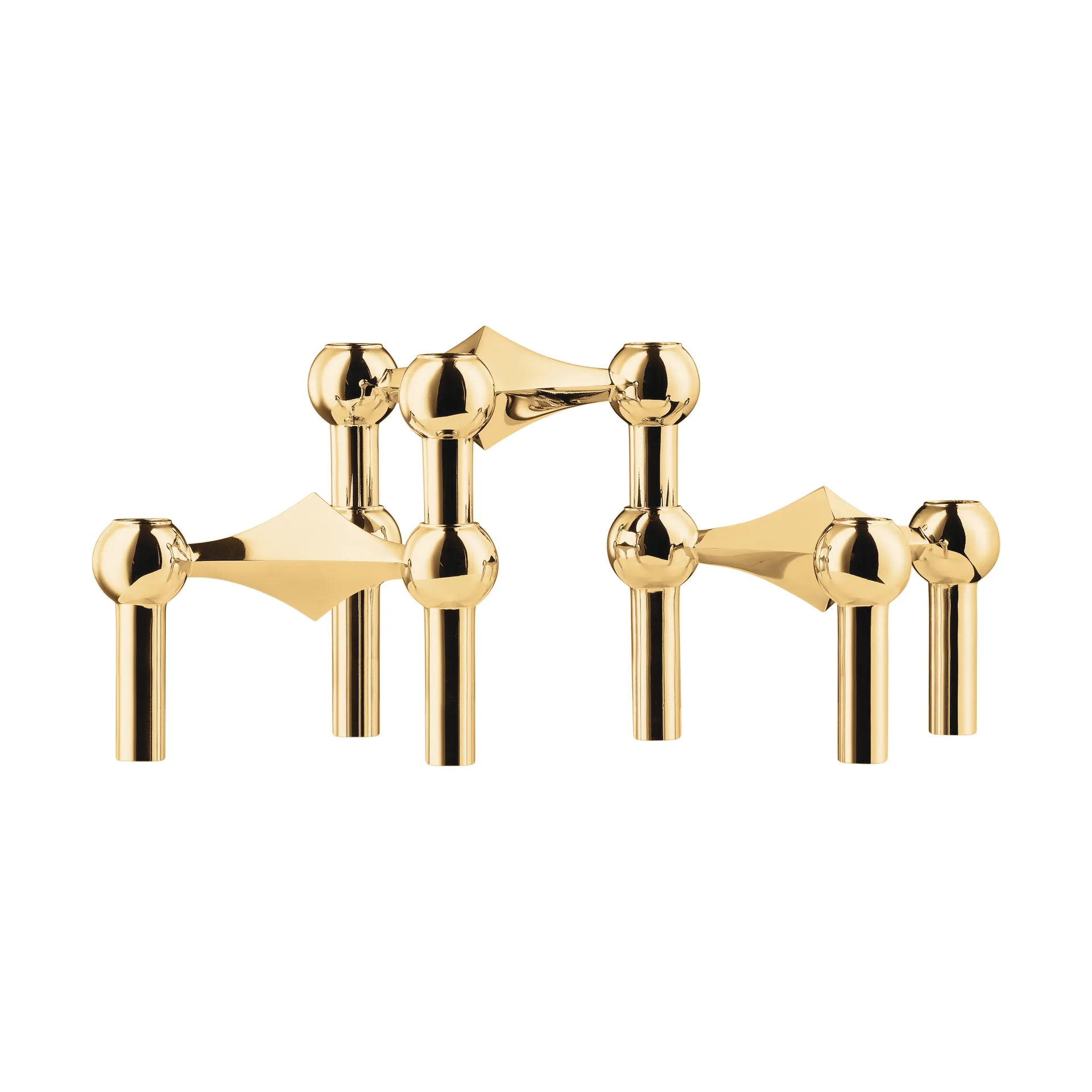 스토프 나겔 캔들 스틱 3개 세트, brass STOFF Nagel