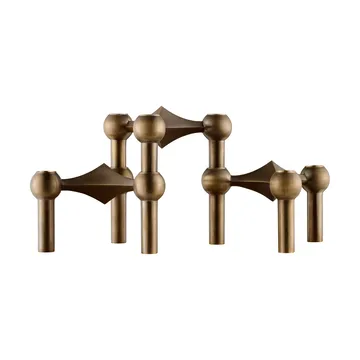 스토프 나겔 캔들 스틱 3개 세트 - Bronzed brass - STOFF Nagel