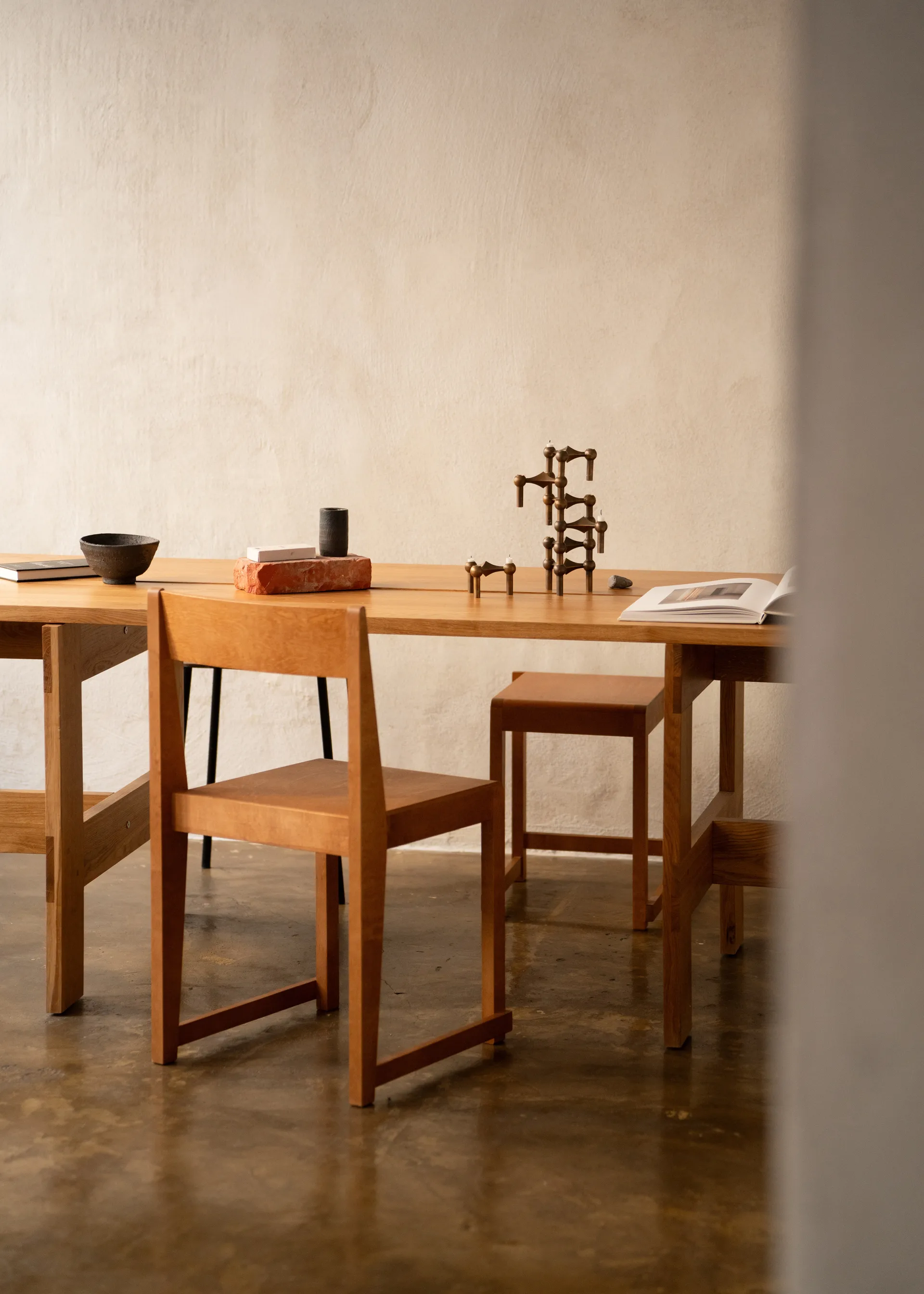 스토프 나겔 캔들 스틱 3개 세트, Bronzed brass STOFF Nagel